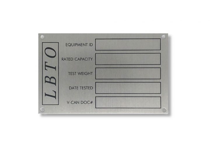 Custom Aluminum Identification Plates | Bell Company, Inc.