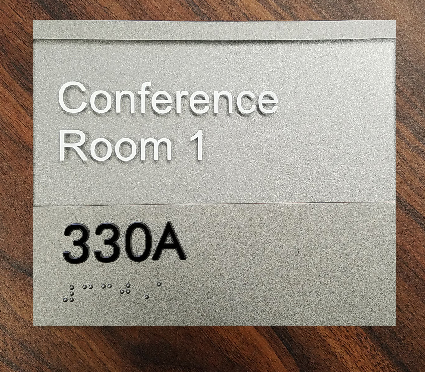 conference room 1 / 330A ada compliant sign