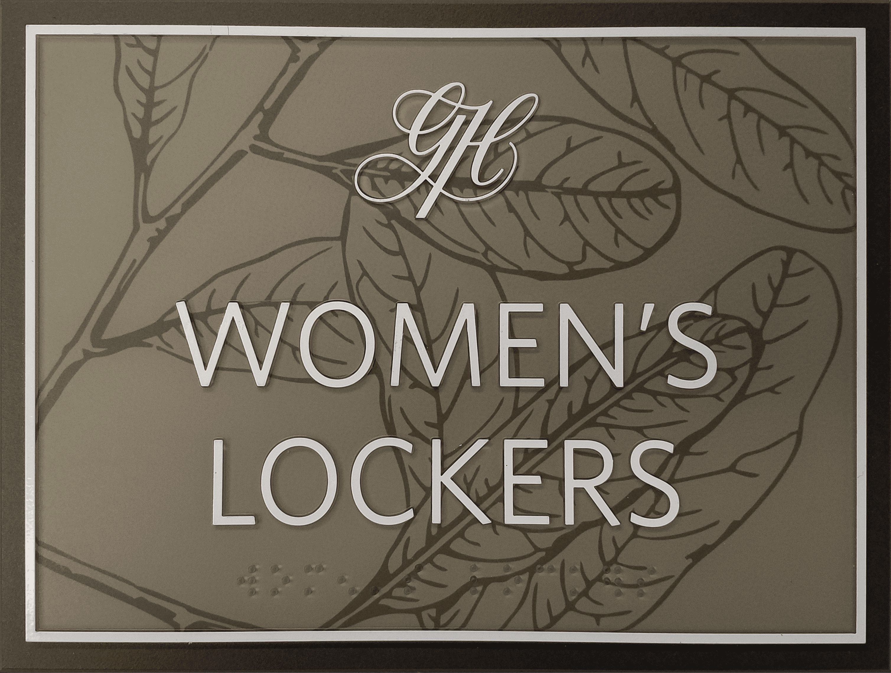 women's lockers ada compliant sign