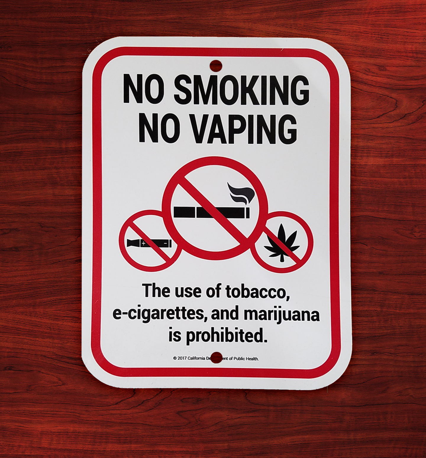 no smoking / no vaping sign