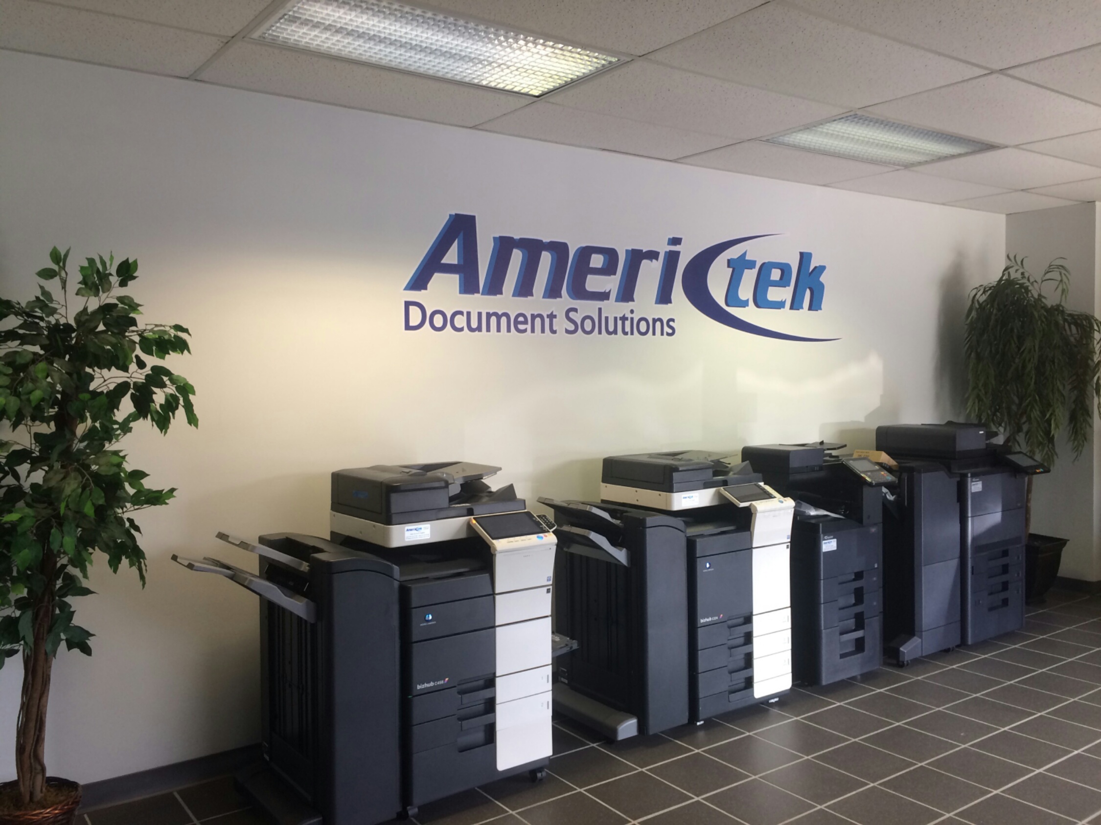 AmericCtek document solutions wall graphic