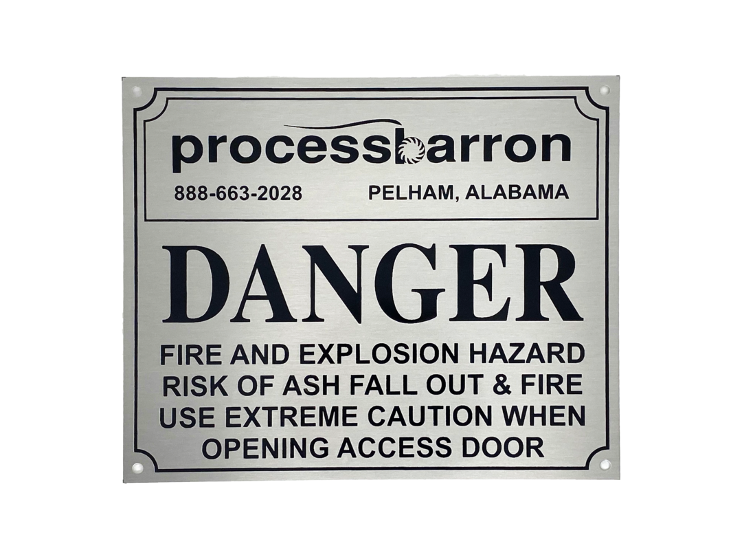 processbarron pelham alabama - danger metal signage