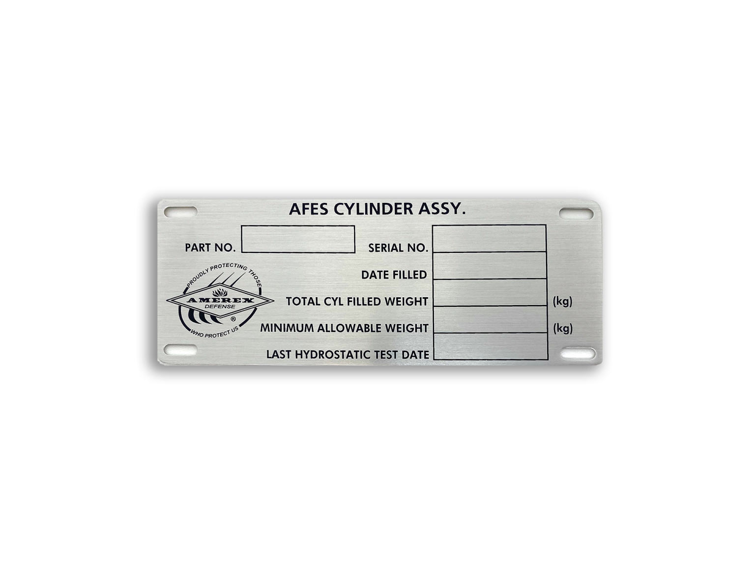Custom Aluminum Identification Plates | Bell Company, Inc.